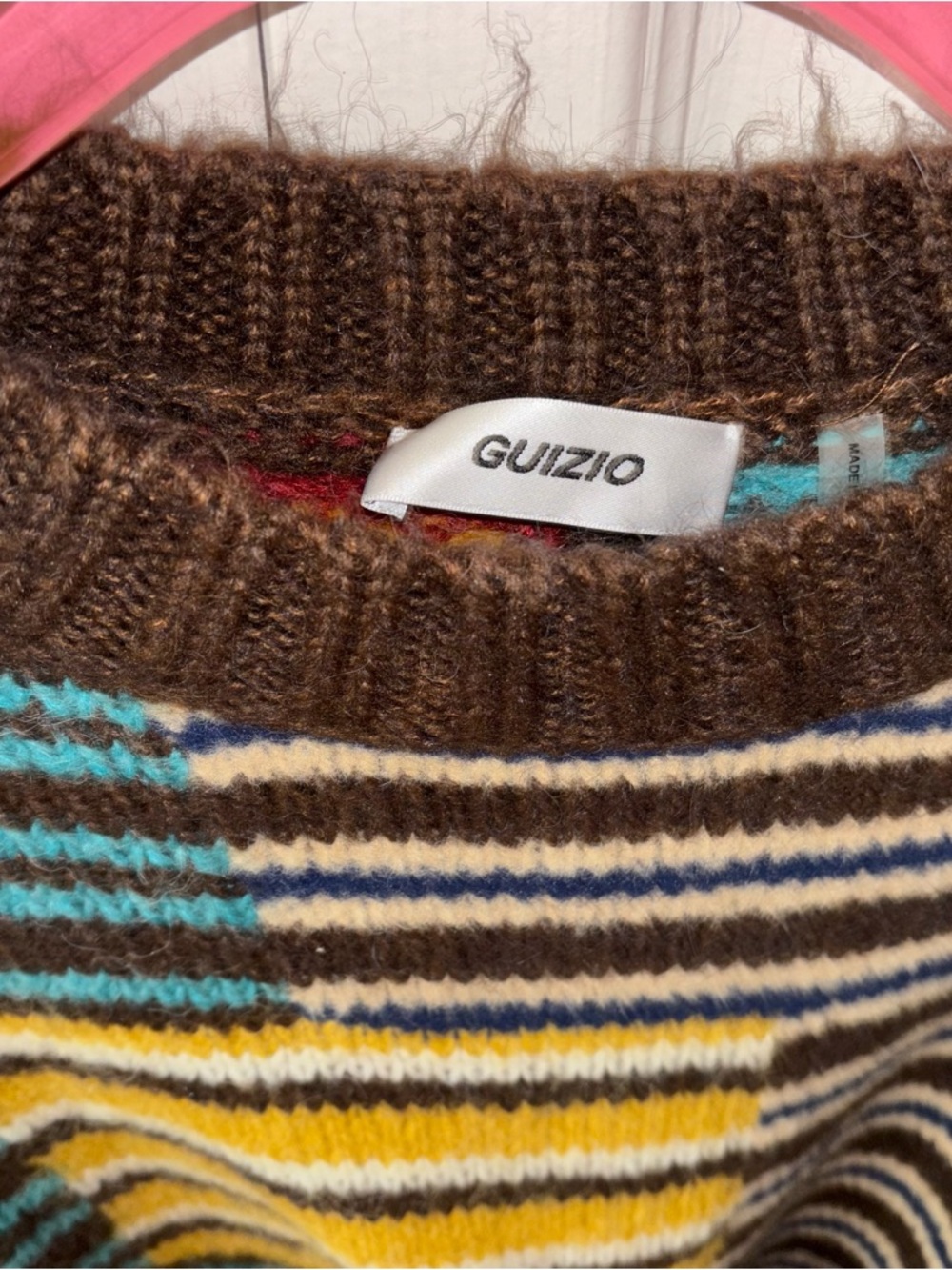 NWOT Danielle Guzio oversized striped sweater - Picture 3 of 5